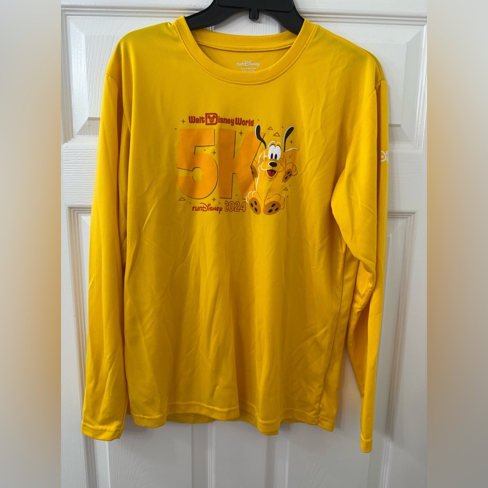 Walt Disney World 5K Yellow Long Sleeve Shirt
